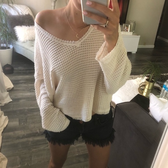 Urban Outfitters Waffle Knit Sweater 